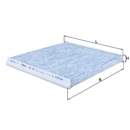 Filter vnútorného priestoru LAK 109 /MAHLE/ - obr. 1