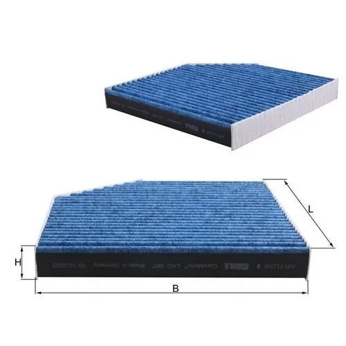 Filter vnútorného priestoru LAO 667 /MAHLE/ - obr. 1