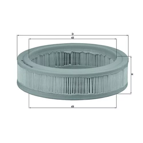 Vzduchový filter LX 487 /MAHLE/