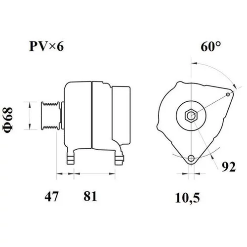 Alternátor MG 1088 /MAHLE/ - obr. 1