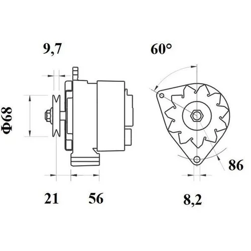 Alternátor MG 124 /MAHLE/ - obr. 4