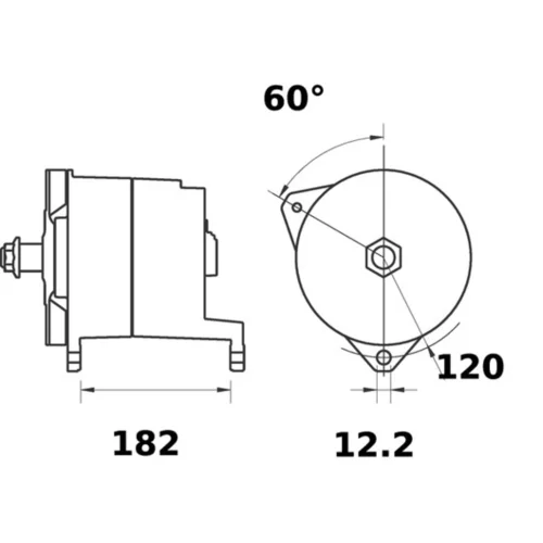 Alternátor MG 303 /MAHLE/ - obr. 1