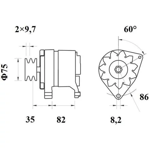 Alternátor MG 403 /MAHLE/ - obr. 4