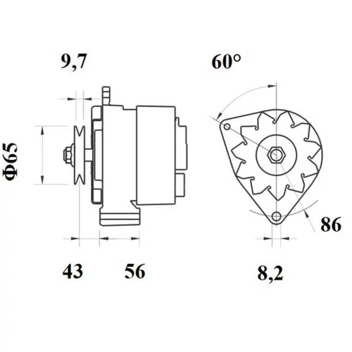Alternátor MG 527 /MAHLE/ - obr. 4