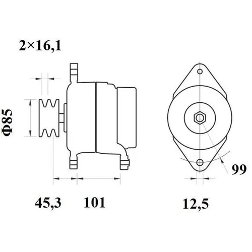 Alternátor MG 547 /MAHLE/ - obr. 4