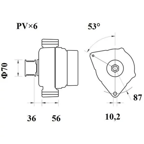 Alternátor MG 96 /MAHLE/ - obr. 4