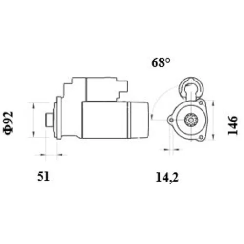 Štartér MS 1038 /MAHLE/ - obr. 1