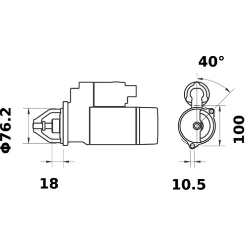 Štartér MS 132 /MAHLE/ - obr. 4
