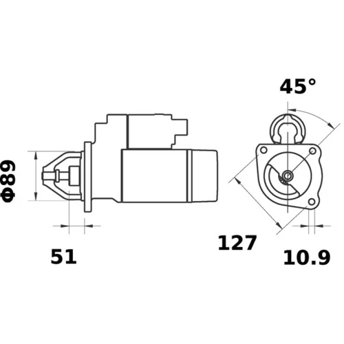 Štartér MS 148 /MAHLE/ - obr. 1