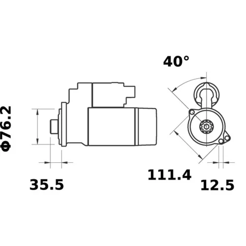 Štartér MS 48 /MAHLE/ - obr. 4
