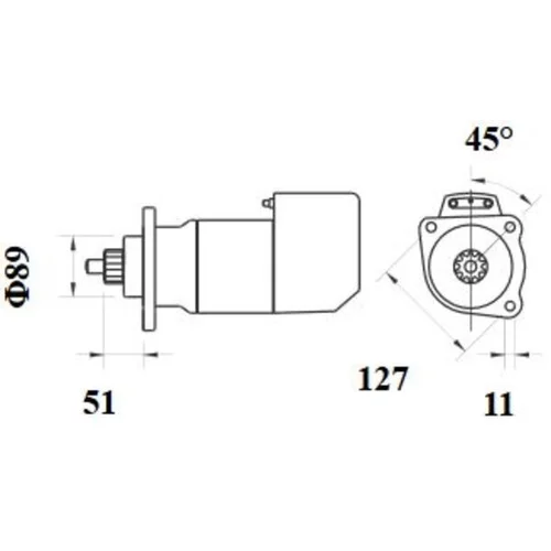 Štartér MS 536 /MAHLE/ - obr. 1