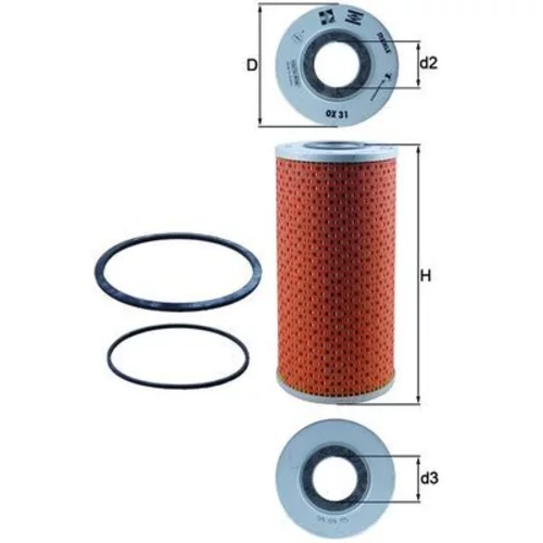 Olejový filter MAHLE OX 31D