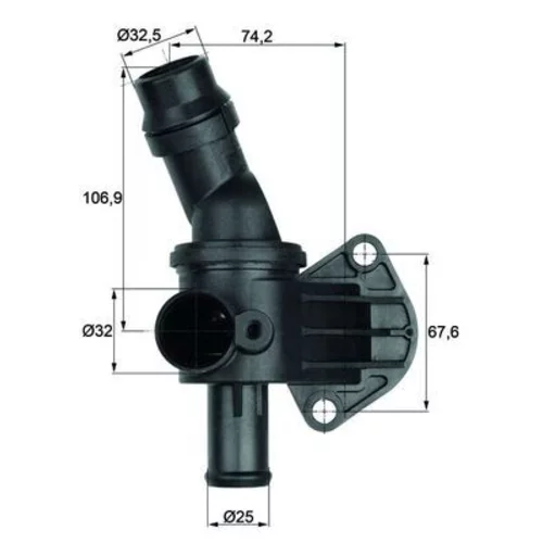 Termostat chladenia TI 8 87 /MAHLE/ - obr. 2