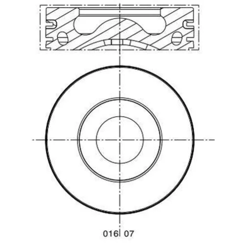 Piest MAHLE 016 07 10