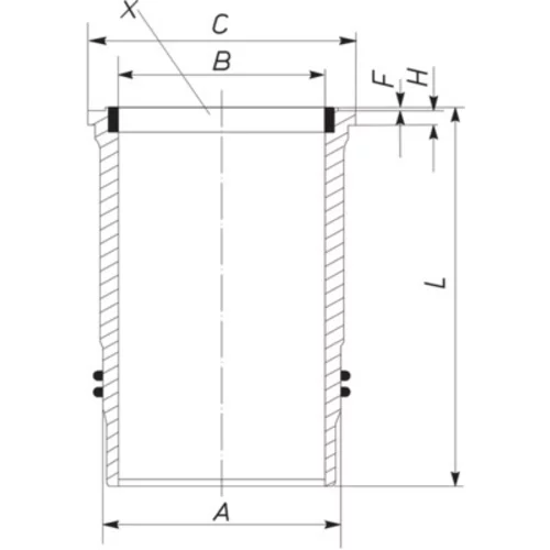 Vložka valcov 227 LW 00111 001 /MAHLE/ - obr. 1