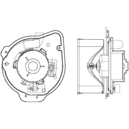 Vnútorný ventilátor AB 135 000P /MAHLE/ - obr. 1