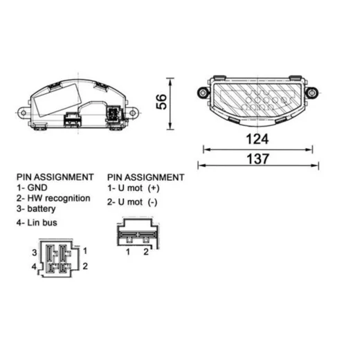 Regulator, ventilator vnutorneho priestoru ABR 155 000P /MAHLE/ - obr. 1