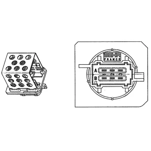 Odpor vnútorného ventilátora ABR 89 000P /MAHLE/ - obr. 1