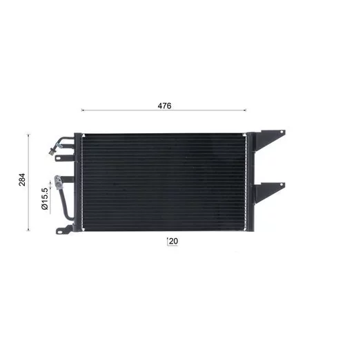 Kondenzátor klimatizácie AC 1075 000S /MAHLE/ - obr. 9
