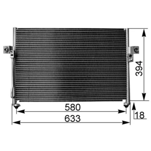 Kondenzátor klimatizácie AC 262 000S /MAHLE/ - obr. 1