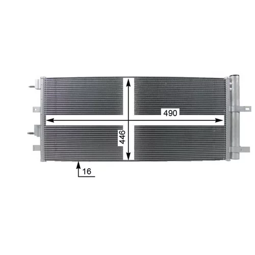 Kondenzátor klimatizácie AC 274 000P /MAHLE/ - obr. 5