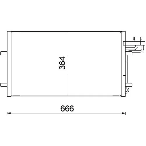 Kondenzátor klimatizácie MAHLE AC 374 000S