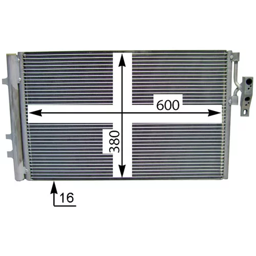 Kondenzátor klimatizácie AC 778 000S /MAHLE/ - obr. 4