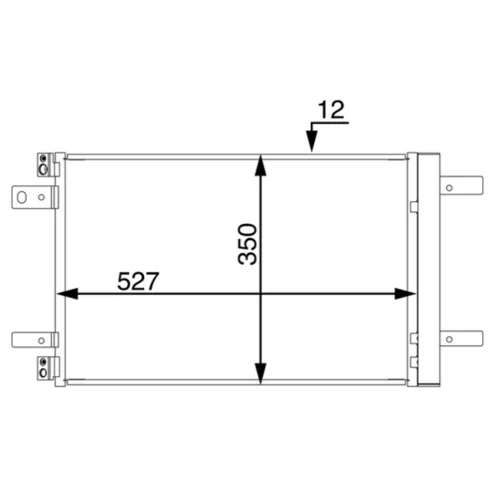 Kondenzátor klimatizácie AC 886 000S /MAHLE/ - obr. 1