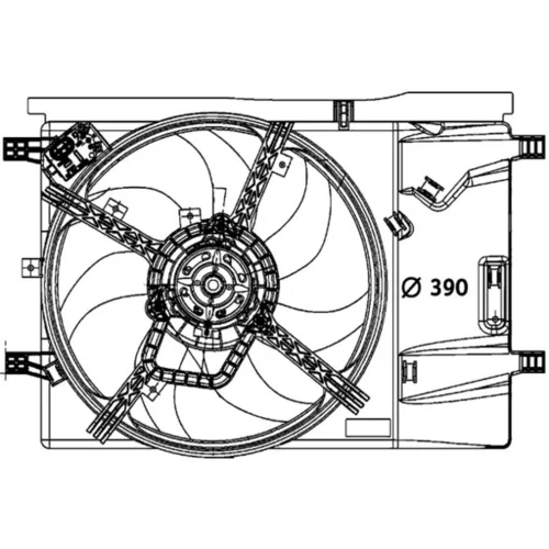 Ventilátor kondenzátora klimatizácie ACF 37 000P /MAHLE/ - obr. 1