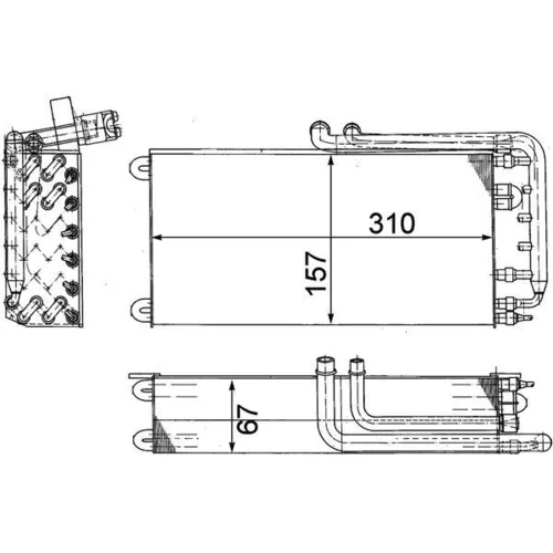 Výparník klimatizácie AE 45 000P /MAHLE/ - obr. 1