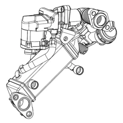 Chladič pre recirkuláciu plynov CE 11 000P /MAHLE/ - obr. 1