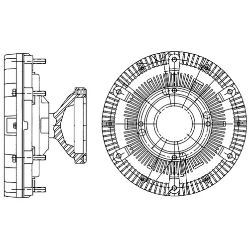 Spojka ventilátora chladenia CFC 210 000P /MAHLE/ - obr. 1