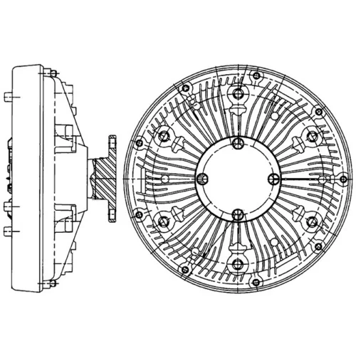 Spojka ventilátora chladenia CFC 222 000P /MAHLE/ - obr. 3