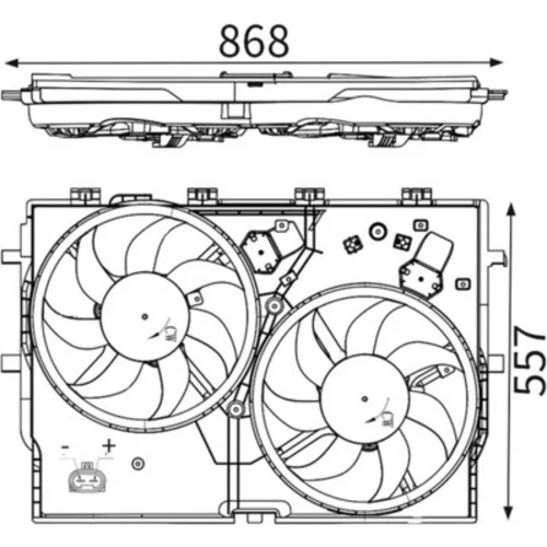 Ventilátor chladenia motora MAHLE CFF 192 000S