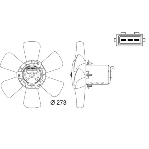 Ventilátor chladenia motora CFF 7 000S /MAHLE/ - obr. 1