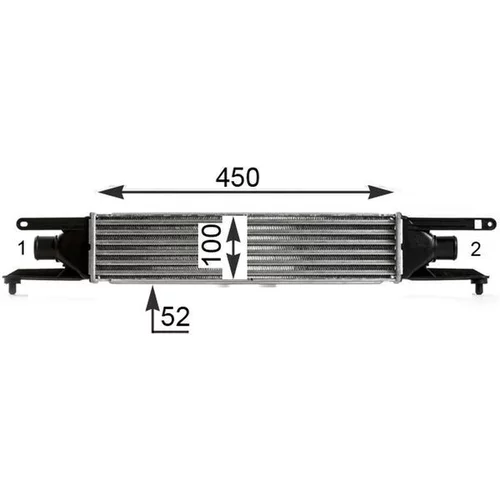 Chladič plniaceho vzduchu CI 434 000P /MAHLE/ - obr. 7
