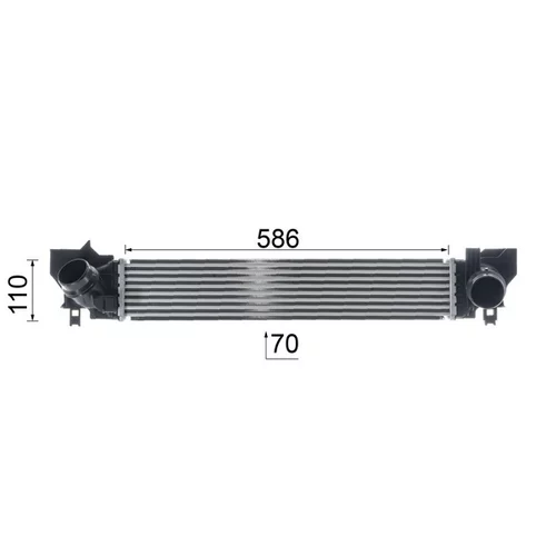 Chladič plniaceho vzduchu CI 621 000P /MAHLE/ - obr. 10