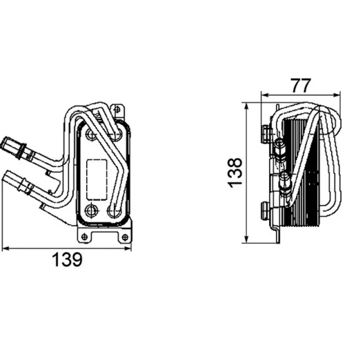 Chladič motorového oleja CLC 67 000P /MAHLE/ - obr. 1