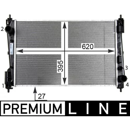 Chladič motora MAHLE CR 1111 000P