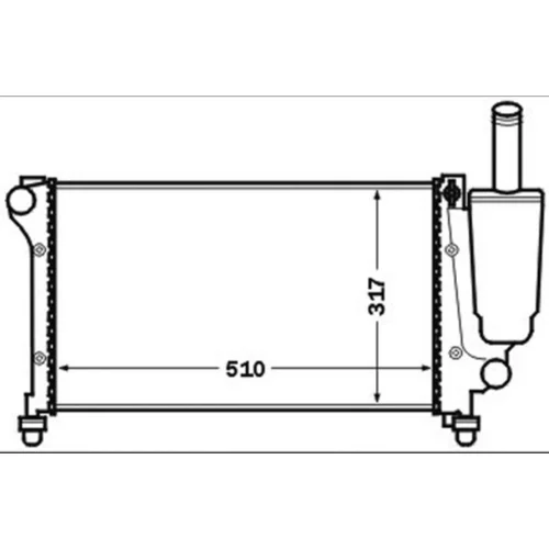 Chladič motora CR 1451 000S /MAHLE/ - obr. 1