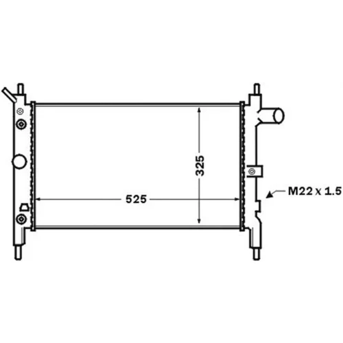 Chladič motora CR 1492 000S /MAHLE/ - obr. 1
