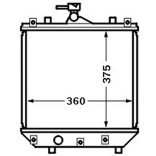 Chladič motora CR 1514 000S /MAHLE/ - obr. 1