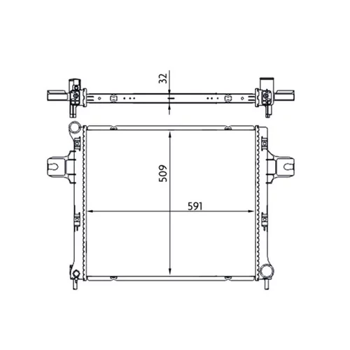Chladič motora MAHLE CR 1696 000S
