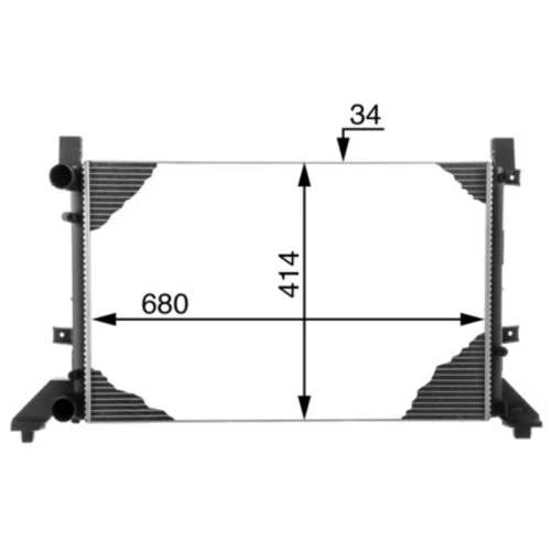 Chladič motora CR 1715 000P /MAHLE/ - obr. 9