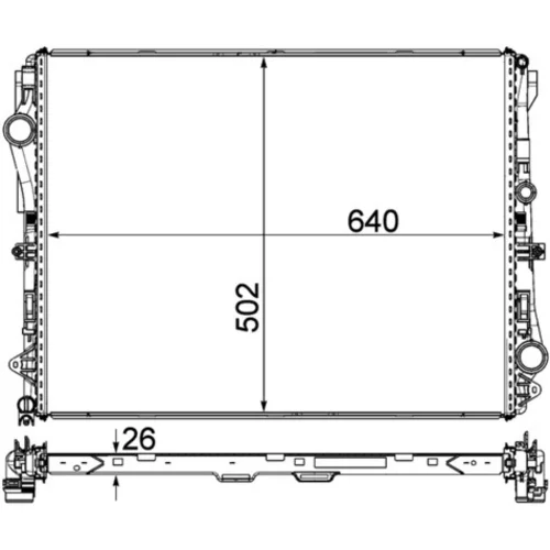 Chladič motora MAHLE CR 2172 000P