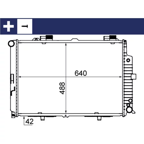 Chladič motora CR 318 000S /MAHLE/
