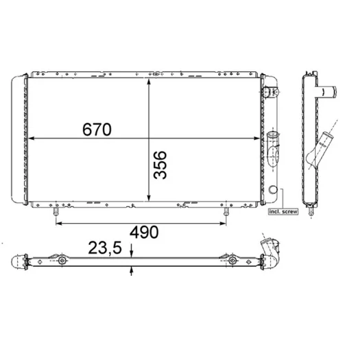 Chladič motora MAHLE CR 426 000S
