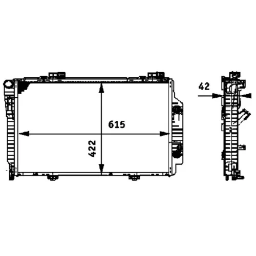 Chladič motora CR 485 000P /MAHLE/ - obr. 10