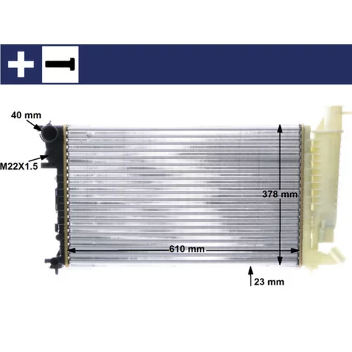 Chladič motora MAHLE CR 487 000S