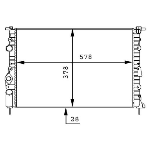 Chladič motora CR 494 000S /MAHLE/ - obr. 1